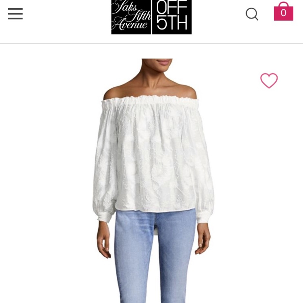 Elizabeth&James Geneva off shoulder Fil Coupé top